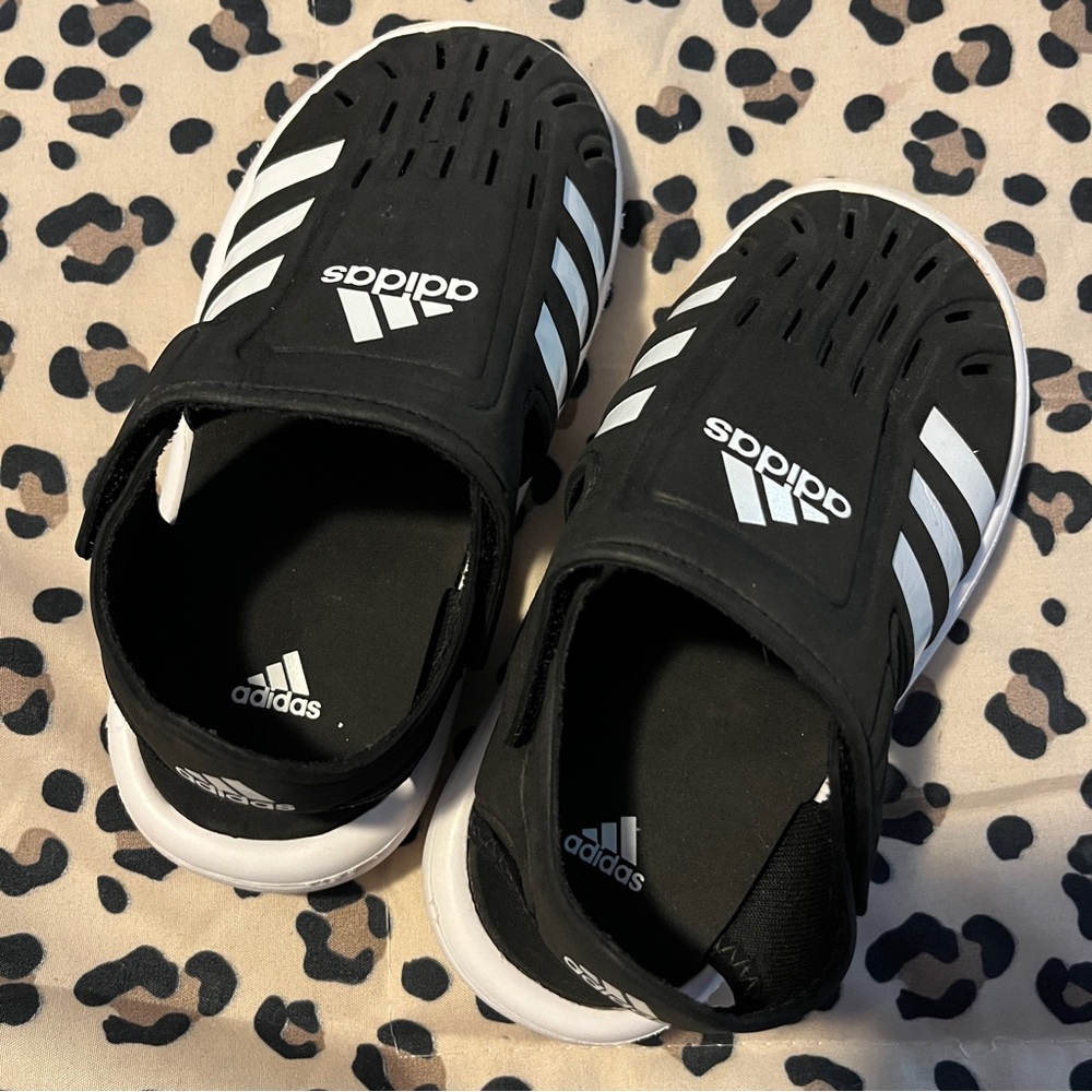 Adidas Kids Black and White Water Shoes